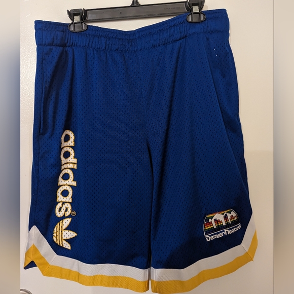adidas Other - Adidas Denver Nuggets basketball shorts size L-XL